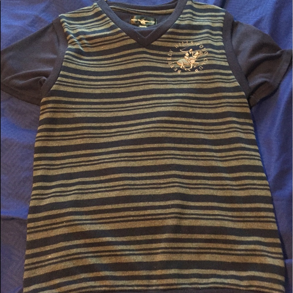 Striped”Beverly Hills Polo Club” Shirt